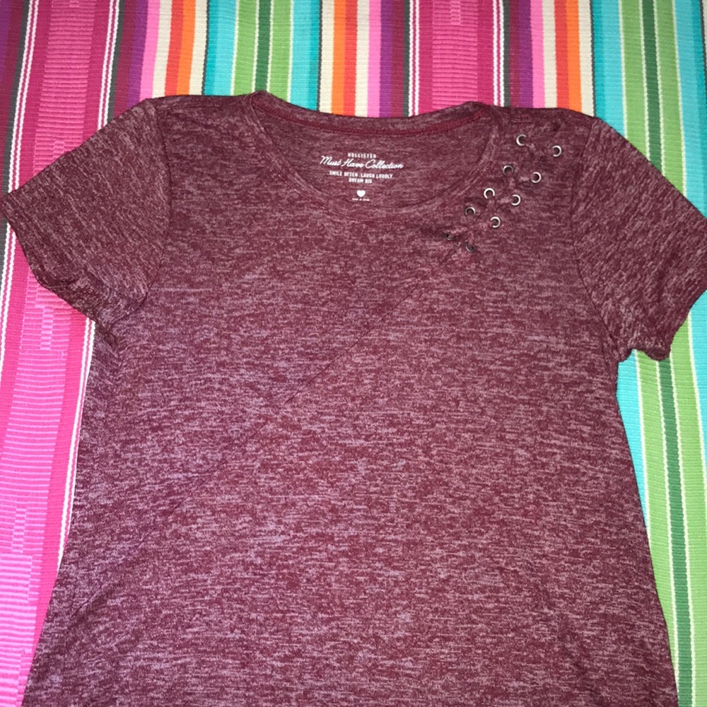 Hollister Braided Short Sleeve Top